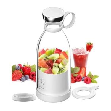 Imagem de Mini liquidificador portátil Dr.Boyd's HEALTH para shakes e smoothies - recipiente de 340 g, carregamento magnético sem fio, bateria recarregável, motor de 50 W, impermeável, recursos de segurança
