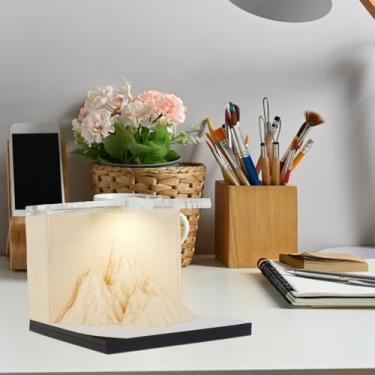 Imagem de Bloco de notas 3D, calendário de mesa, 3D, bloco de notas estéreo, Sunshine Mountain, bloco de notas, calendário destacável, bloco de notas 3D faça você mesmo, arte de entalhe em papel para decoração