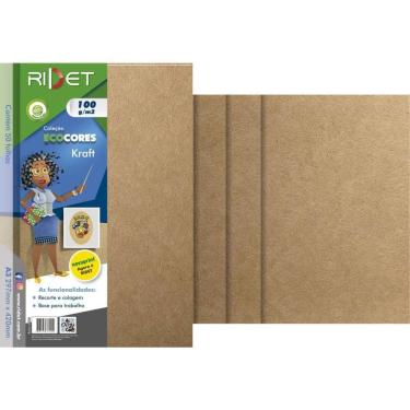 Imagem de Papel KRAFT Folha KRAFT A3 100G. 50FLS