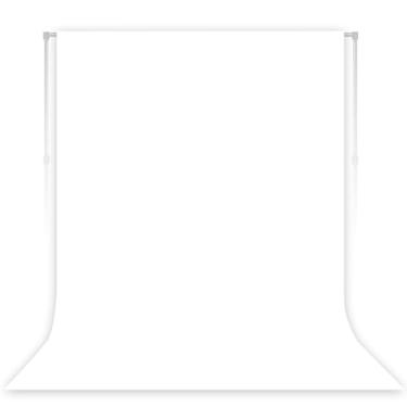 Imagem de Pano de fundo branco para sessão de fotos, cortina de fundo profissional para fotografia de produto, retratos, casamento, festa, gravação de vídeo ao vivo, 19 x 3 m (apenas plano de fundo)