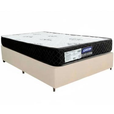 Imagem de Cama Box Bege + Colchão D33 GAZIN SONOLAR SUPREME 88x188x51cm 100% ESP