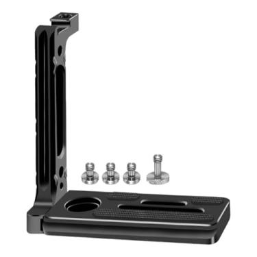 Imagem de FVDPWYE Suporte para câmera em L, acessório de liga de alumínio, portátil, fácil de instalar, tripé profissional premium, adaptador de placa de liberação