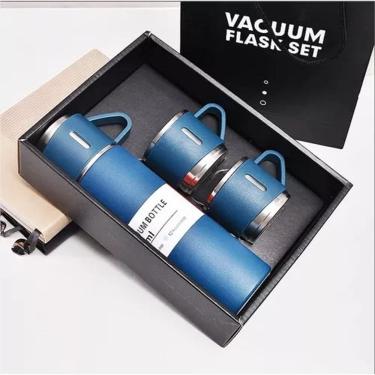 Imagem de Garrafa Térmica Vacuum Flask Set 500ml com 3 Xícaras
