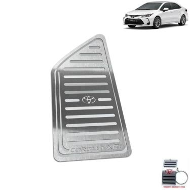 Imagem de Descanso De Pé Aço Inox Toyota Corolla Xei 2020 Prata