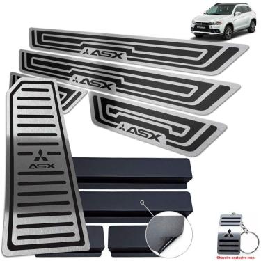 Imagem de Soleiras Com Descanso De Pé Asx 2018/2020 Preto Alto Relevo