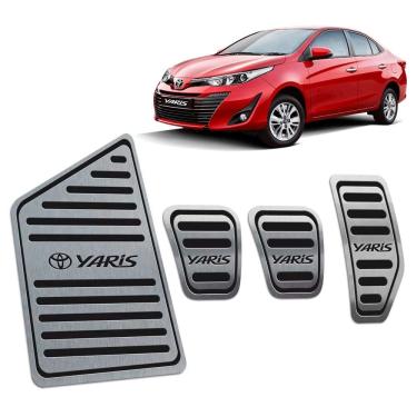 Imagem de Descanso + Pedaleiras Manual Toyota Yaris 2018 2019 Preto