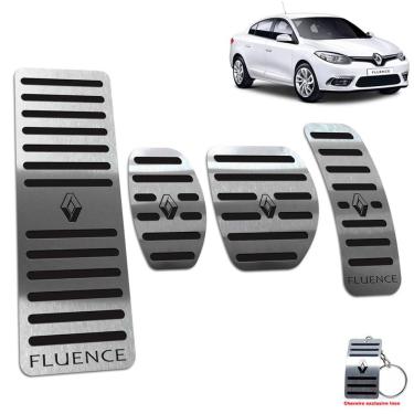 Imagem de Pedaleiras + Descanso Fluence 2011/2019 Manual Preto