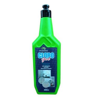Imagem de Cloro Gel Max Bio 500ml - Detergente Clorado em Gel com Ação Desinfeta