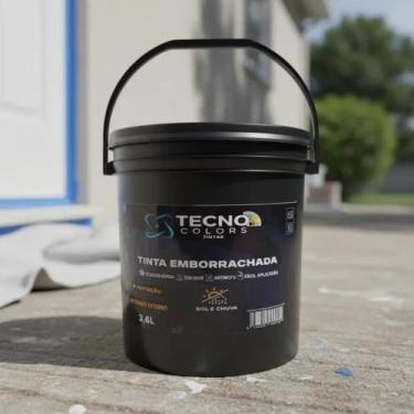 Imagem de Tinta Emborrachada Uso Interno e Externo - Balde 3,6 litros - Tecno Co