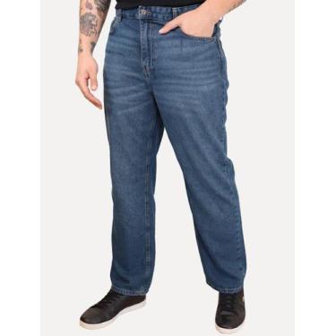 Imagem de Calça Tommy Jeans Masculina Regular Straight Otis Azul, 40