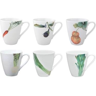 Imagem de Jogo de canecas em porcelana da marca japonesa Noritake. Composto por 6 canecas.