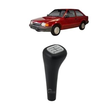 Imagem de Manopla Bola de Câmbio Escort 5 Marchas Longa Ré Trás Resinado Prata