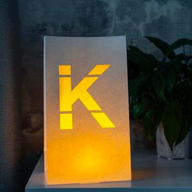 Imagem de WYMM Letra K iluminada - Bolsas luminosas perfeitas para faixa personalizada de feliz aniversário, decorações de propostas, decorações de festa de noivado e faixa de parabéns para o seu ente querido