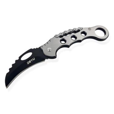Imagem de Canivete Karambit Deyu (16cm) - ZD-W88, Prata