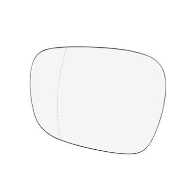 Imagem de X AUTOHAUX Vidro espelhado grande angular aquecido com placa de suporte motorista lado esquerdo vidro retrovisor para BMW X3 2011-2014