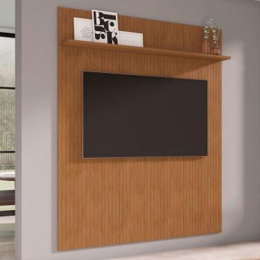 Imagem de Painel para TV Até 70 Polegadas Aléria 1 Prateleira Cedro - Pnr Móveis