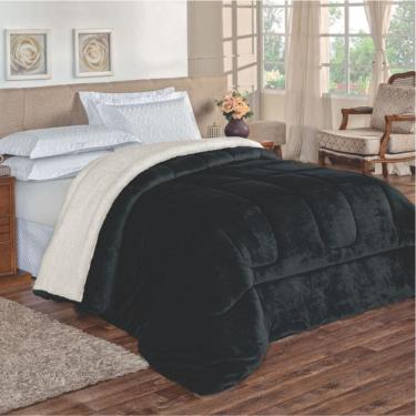 Imagem de Edredom Insinuante King Dupla Face Sherpa Carneiro Marinho