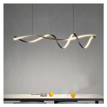 Imagem de Luminária pendente simples e moderna (regulável) Mesa de cozinha Sala de jantar Sala de estar Lustre decorativo Luzes de teto Luminárias, lâmpadas de lustre
