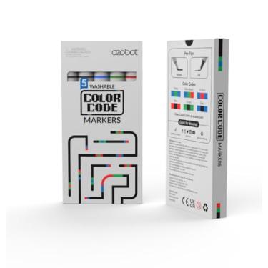 Imagem de Ozobot Color Coding Markers: Color Variety for Creative STEM Education, Ideal for Classroom & Home, Enhances Problem-Solving & Critical Thinking Skills, Suitable for Ages 5+, Dual-Sided, 5-Pack