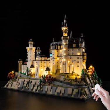 Imagem de Nitemode LED Light Kit Compatible with Lego Architecture Neuschwanstein Castle 21063, Upgraded Brightness Adjustable Lighting Accessories(No Model)