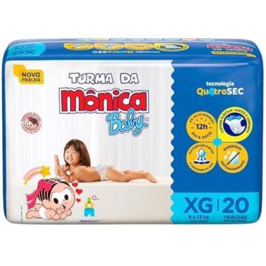 Imagem de Turma da Mônica Baby Fralda Descartável - Tam XG - 20 Fraldas