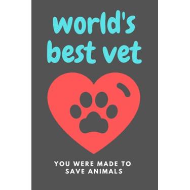 Imagem de World's Best Vet Journal. 120 Pages. 6" x 9": Journal for Notes, To-Do Lists, Notepad. Perfect gift for women, men, students