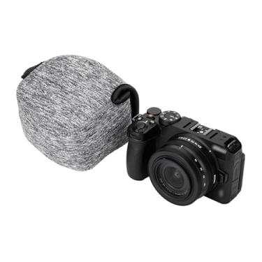 Imagem de KIWIFOTOS Capa para câmera DSLR de neoprene compatível com Sony ZV-E10 II Nikon Z50 Z fc Fuji X-S10 X-T50 Canon EOS R50 bolsa para câmera de viagem