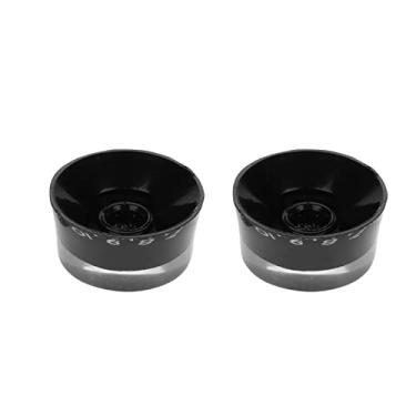 Imagem de SPYMINNPOO 4 Botões de Acessórios de Guitarra para Guitarras Elétricas, Design Elegante e Durável, Ajustes Fáceis e Precisos, Ideais para LP (Letras Brancas em Painel Preto)