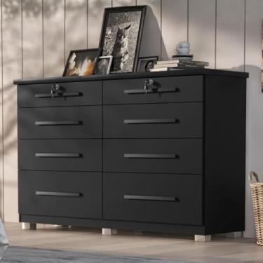 Imagem de Comoda Monza 8 Gav Com Pés Onix