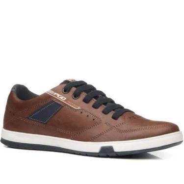 Imagem de Sapatênis Casual Pegada Marrom e Azul Masculino - PGD, Pinhao, Navy, 3