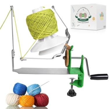 Imagem de Enrolador de fios, enrolador grande de 425 g com eficiência para fazer bolo de fios, enrolador de fios fácil de instalar para crochê com metal resistente e ABS, o ajudante para entusiastas de tricô