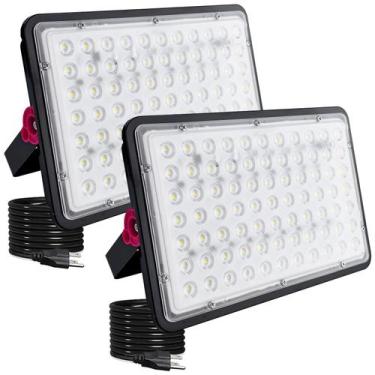 Imagem de Holofote LED para exterior Indmird, pacote com 2 unidades, 200 W, IP66