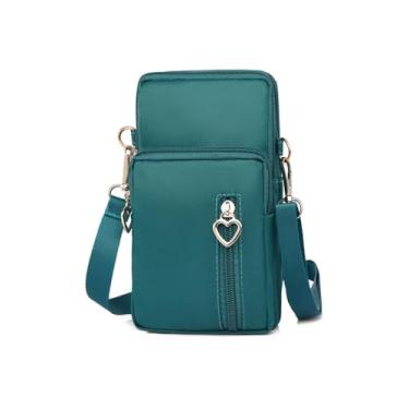 Imagem de Bolsa tiracolo feminina - bolsas com alça transversal e carteira - Mini bolsa de braço para telefone, Verde, Large, Bolsa tiracolo feminina - bolsas com alça transversal e carteira - Mini bolsa de