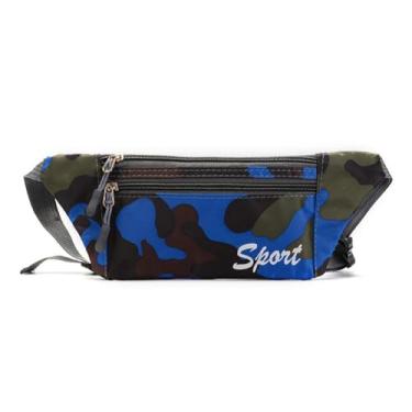 Imagem de Pochetes para mulheres e homens, alça ajustável sem balanço, corrida, viagem, caminhada, esportes, Azul, Pochete