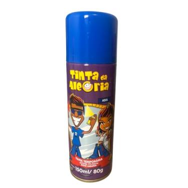 Imagem de Tinta de Cabelo Temporária Spray Colorido – Sai com Água, Ideal para Carnaval, Festas e Fantasias – Uso Infantil e Adulto, Fácil Aplicação e Remoção (Azul)