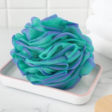Imagem de Esponja de bucha de banho para chuveiro, esponja esfoliante corporal de 75 g, buchas de chuveiro para homens e mulheres, acessórios de limpeza diária