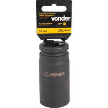 Imagem de Soquete Sextavado Impacto Longo 3/4" 30mm Aço Cromo Vonder