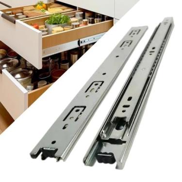 Imagem de Kit 20 Corrediças 50cm Telescópicas Light Aço 35mm 10 Pares - Kompraki