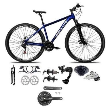 Imagem de Bicicleta 29 Absolute Nero 5 Shimano Alívio e Altus 27v K7 Freios Hidr