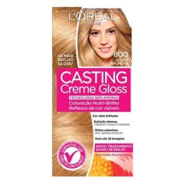 Imagem de Coloração Casting Creme Gloss L?Oréal Paris ? Tons Claros 800 Louro Baunilha-Unissex