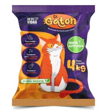 Imagem de Areia Higiênica para Gatos EL Gato Linha Primium Anti Odor 100% Natural (El Gaton - 4Kg)