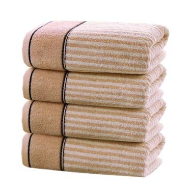 Imagem de Toalhas de mão Pidada 100% algodão, conjunto de 4 absorventes 34x74cm,