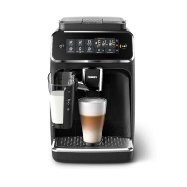 Imagem de Máquina de café expresso Philips 3200 Series (EP3241/54) Automática, espumador LatteGo, 5 variedades de café, tela sensível ao toque, moedor 100% de cerâmica, filtro AquaClean, My Coffee Choice, preta