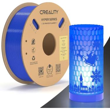 Imagem de Creality Hyper PETG 1,75 mm Filamento, Filamento para Impressora 3D de Alta Velocidade 600 mm/s PETG, 1 kg (2,2 lb)/Carretel, Precisão Dimensional ± 0,05 mm (Azul)