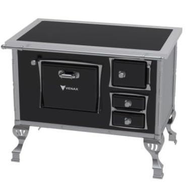 Imagem de Fogão a Lenha GII N 2 Premium Preto Saida Esquerda