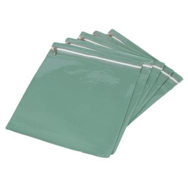 Imagem de Kit 5 Peças Saco Organizador Impermeável com Zíper e Visor Transparent