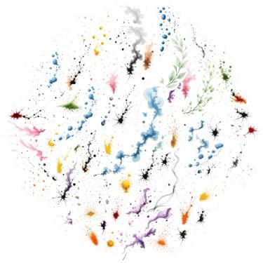 Imagem de 70 peças de adesivos de grafite minimalistas com respingos de tinta natural adesivos de recompensa de professores adesivos orgânicos brinquedo para telefone faça você mesmo, guitarra, laptop, notebook