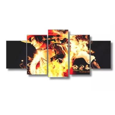 Imagem de Kit quadro decorativo 5 peças 95x60cm One Piece Mosaico