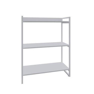 Imagem de Estante Kuadra 80x40x104cm C/03 Prateleiras Branco Chess / Est.branca Branco Chess / Est.branca