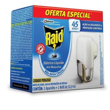 Imagem de Repelente Anti Mosquitos Raid Aparelho + Refil 32,9ml - BAYGON